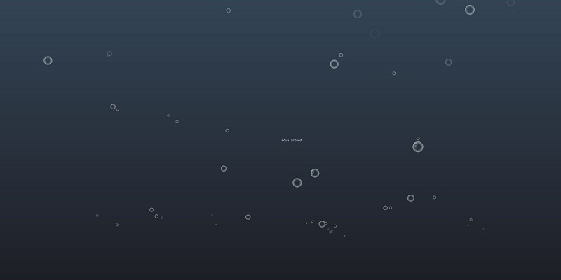 حباب ساز با حرکت موس